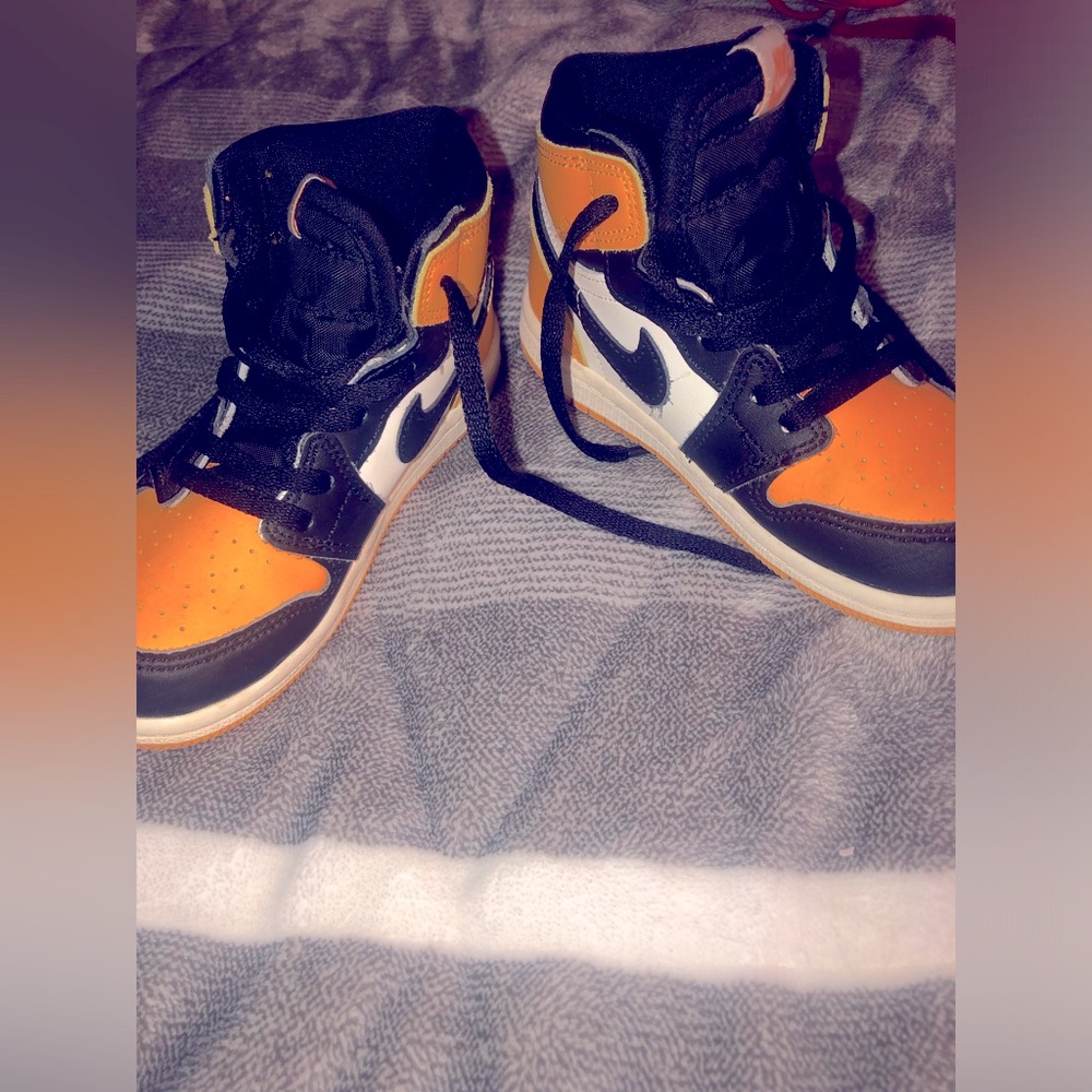 Air Jordan 1 Retro High OG Taxi Yellow Toe Rookie Okra Toddler 10C